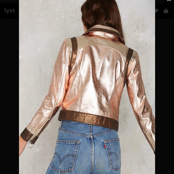 💠you should be dancin metallic leather jacket - Picture 5 of 5